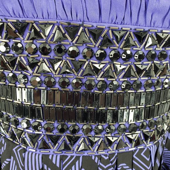 Bebe Silk Adorned Mini Dress Size XS - Picture 3 of 7